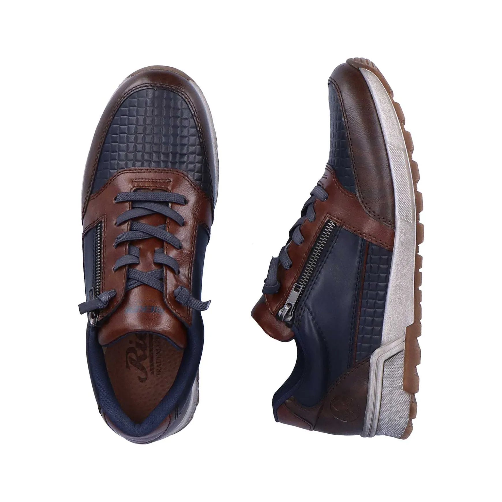 Rieker Men'S Sneaker Low Ocean Blue