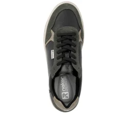 Rieker Men'S Sneaker Low Steel-Black Forest-Green