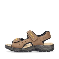 Rieker Men'S Trekking Sandals Coffee Brown