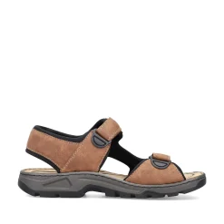 Rieker Men'S Trekking Sandals Nut Brown
