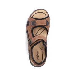 Rieker Men'S Trekking Sandals Nut Brown