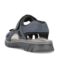 Rieker Men'S Trekking Sandals Blue Gray