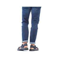Rieker Men'S Trekking Sandals Blue Gray