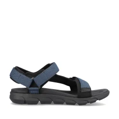 Rieker Men'S Trekking Sandals Dark Blue