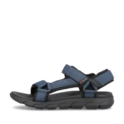 Rieker Men'S Trekking Sandals Dark Blue