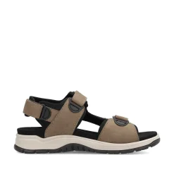 Rieker Men'S Trekking Sandals Light Brown
