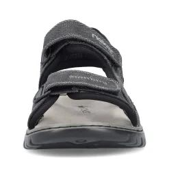 Rieker Men'S Trekking Sandals Stone Gray