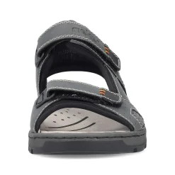 Rieker Men'S Trekking Sandals Dark Gray