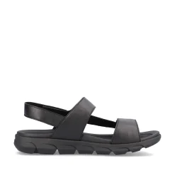 Rieker Men'S Trekking Sandals Midnight Black