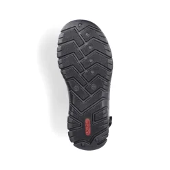 Rieker Men'S Trekking Sandals Graphite Black