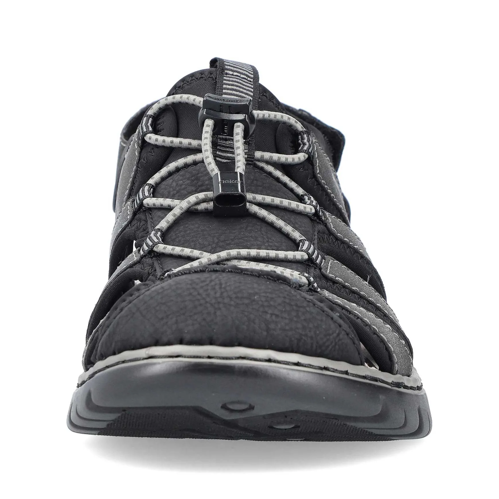 Rieker Men'S Trekking Sandals Graphite Black