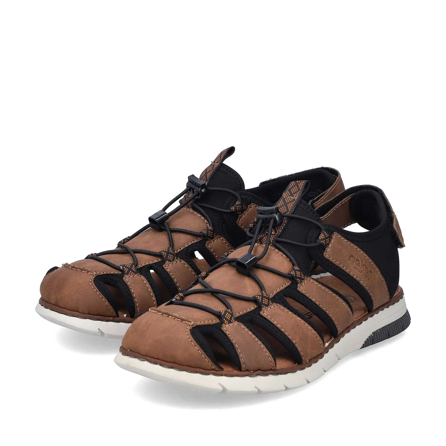 Rieker Men'S Trekking Sandals Nut Brown