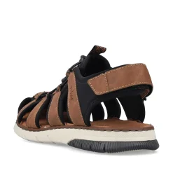 Rieker Men'S Trekking Sandals Nut Brown