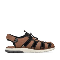 Rieker Men'S Trekking Sandals Nut Brown