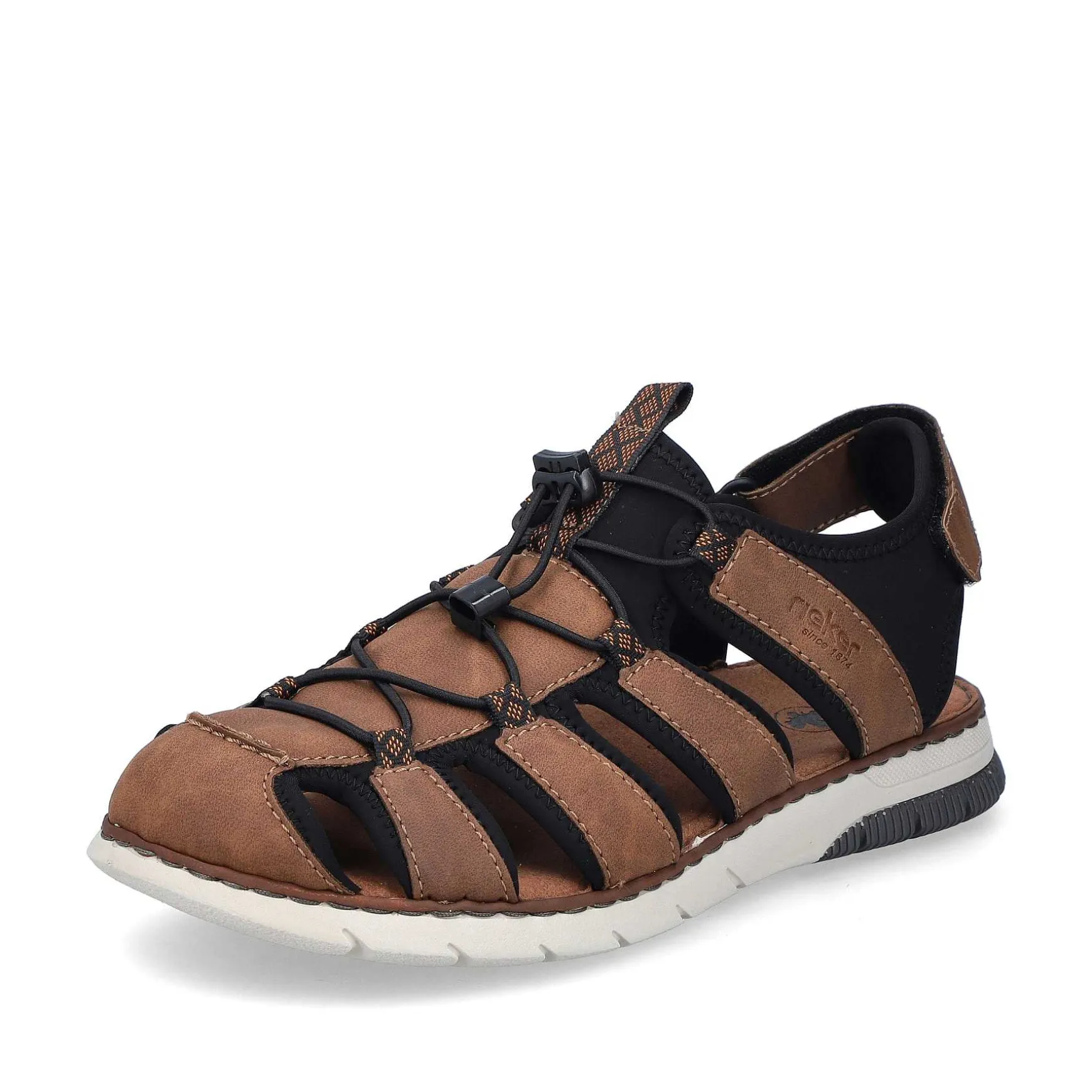 Rieker Men'S Trekking Sandals Nut Brown