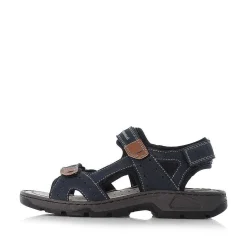 Rieker Men'S Trekking Sandals Sea Blue