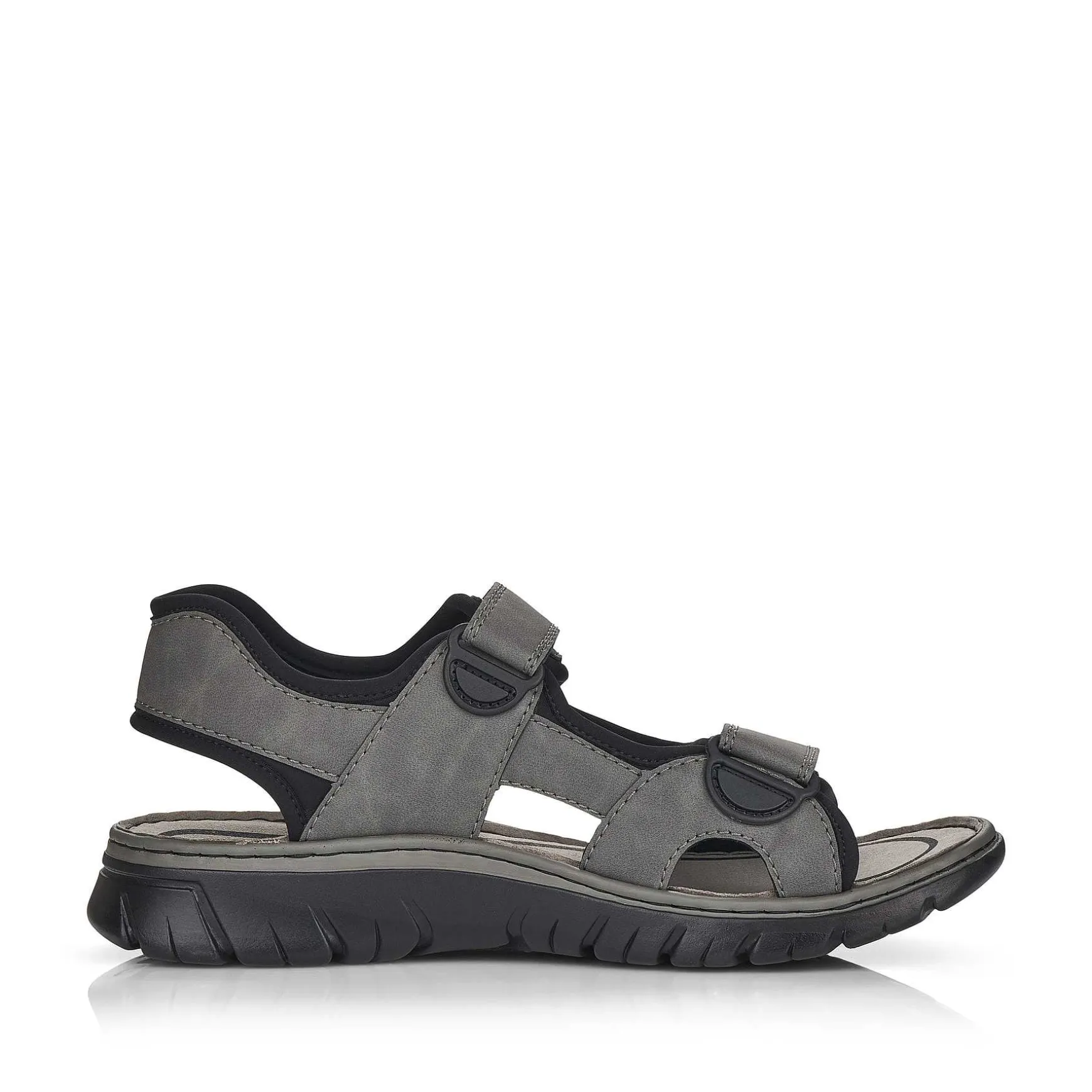 Rieker Men'S Trekking Sandals Rock Grey