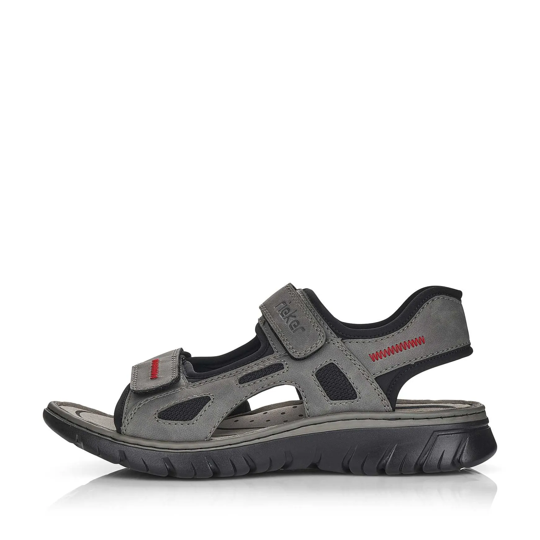 Rieker Men'S Trekking Sandals Rock Grey