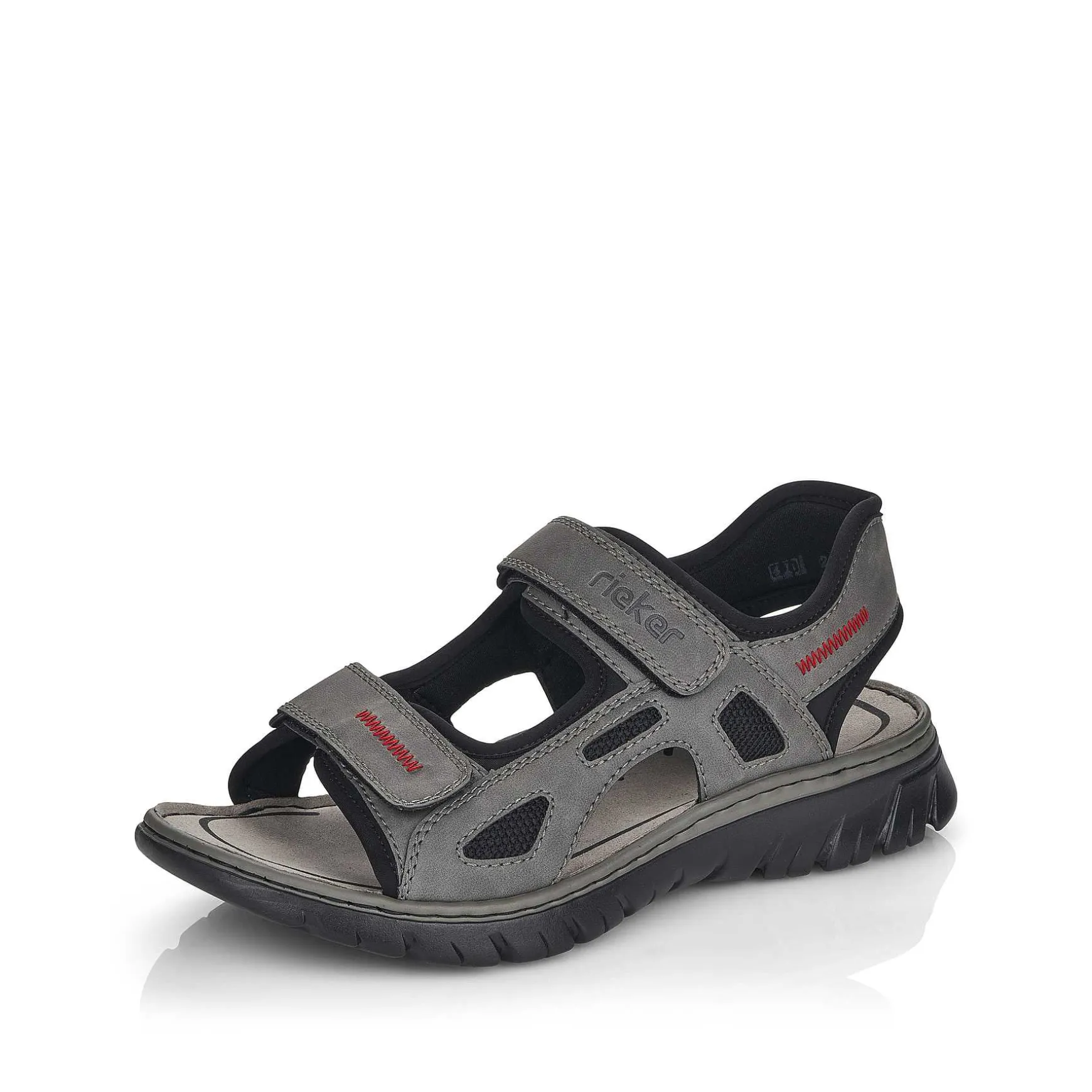 Rieker Men'S Trekking Sandals Rock Grey