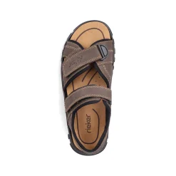 Rieker Men'S Trekking Sandals Espresso Brown
