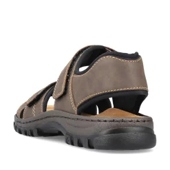 Rieker Men'S Trekking Sandals Espresso Brown