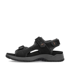 Rieker Men'S Trekking Sandals Night Black