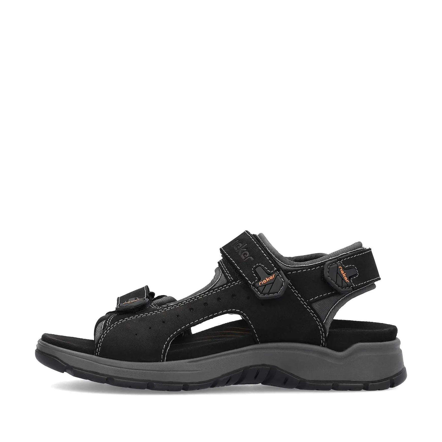 Rieker Men'S Trekking Sandals Night Black