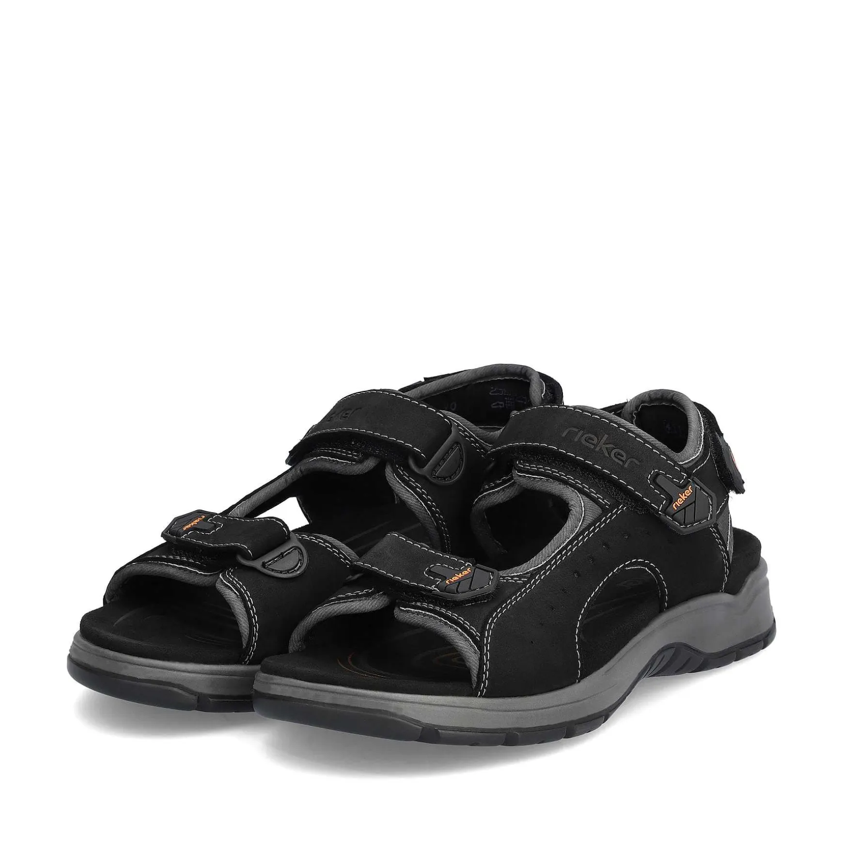 Rieker Men'S Trekking Sandals Night Black
