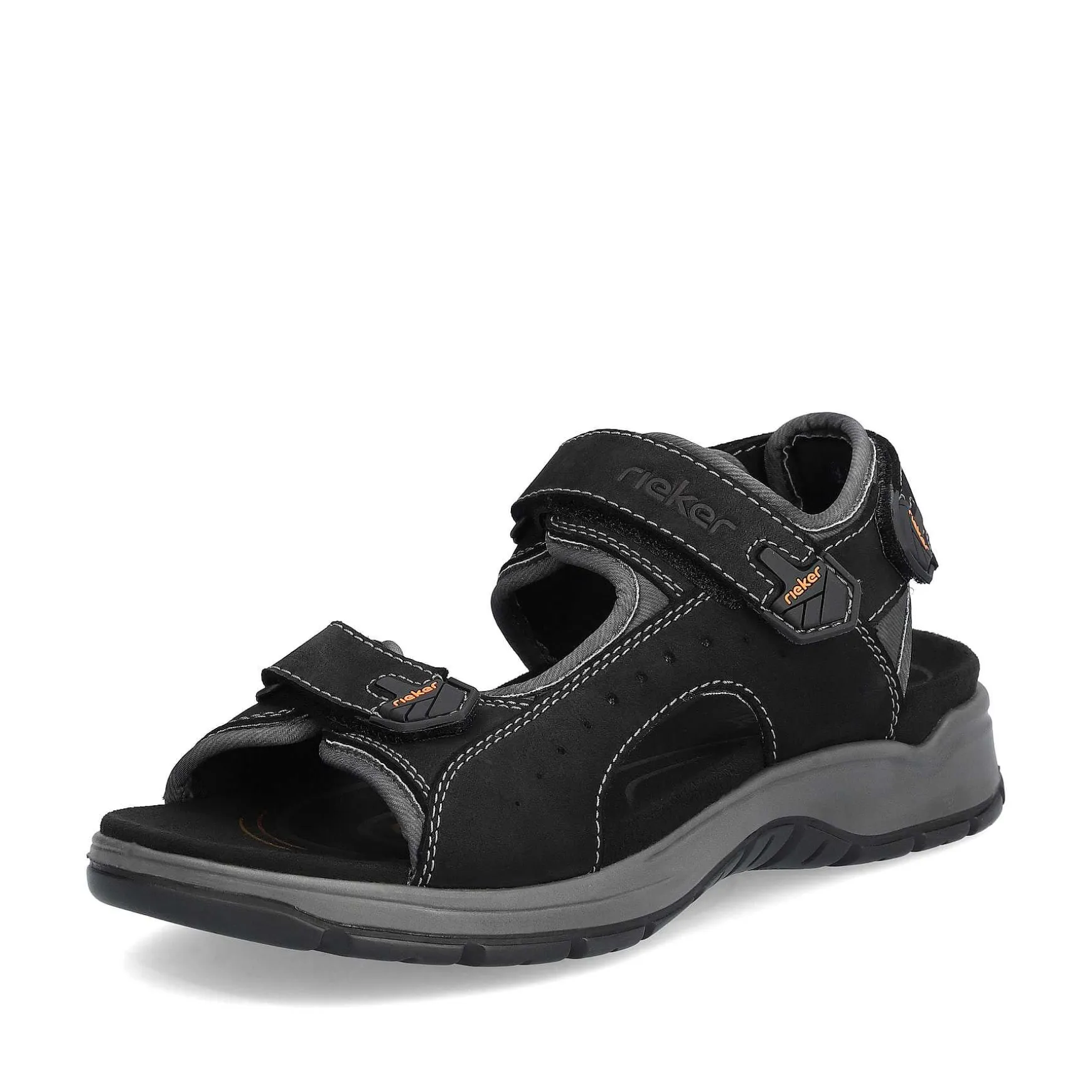 Rieker Men'S Trekking Sandals Night Black