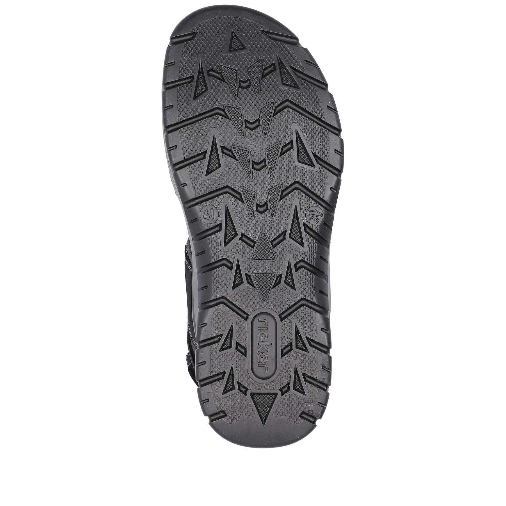 Rieker Men'S Trekking Sandals Night Black