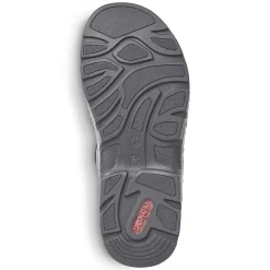 Rieker Men'S Trekking Sandals Asphalt Gray