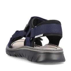 Rieker Men'S Trekking Sandals Navy Blue