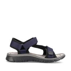 Rieker Men'S Trekking Sandals Navy Blue