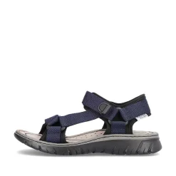 Rieker Men'S Trekking Sandals Navy Blue