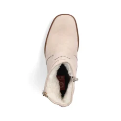 Rieker Women'S Ankle Boots Cream Beige