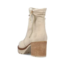 Rieker Women'S Ankle Boots Cream Beige