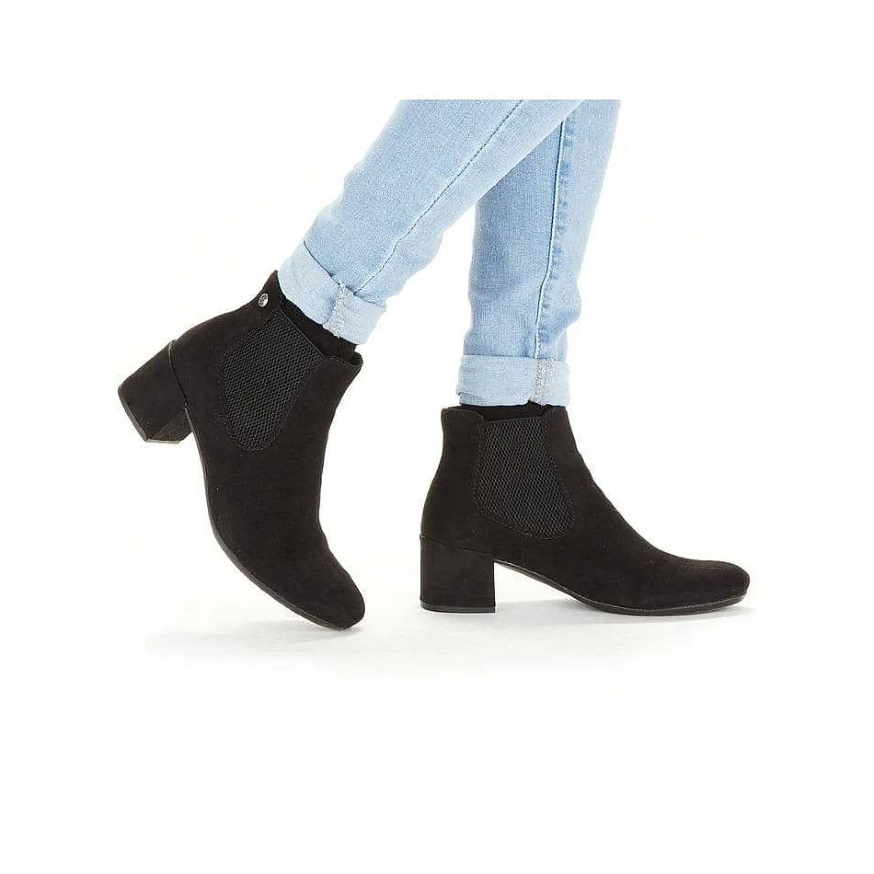 Rieker Women'S Ankle Boots Graphite Black