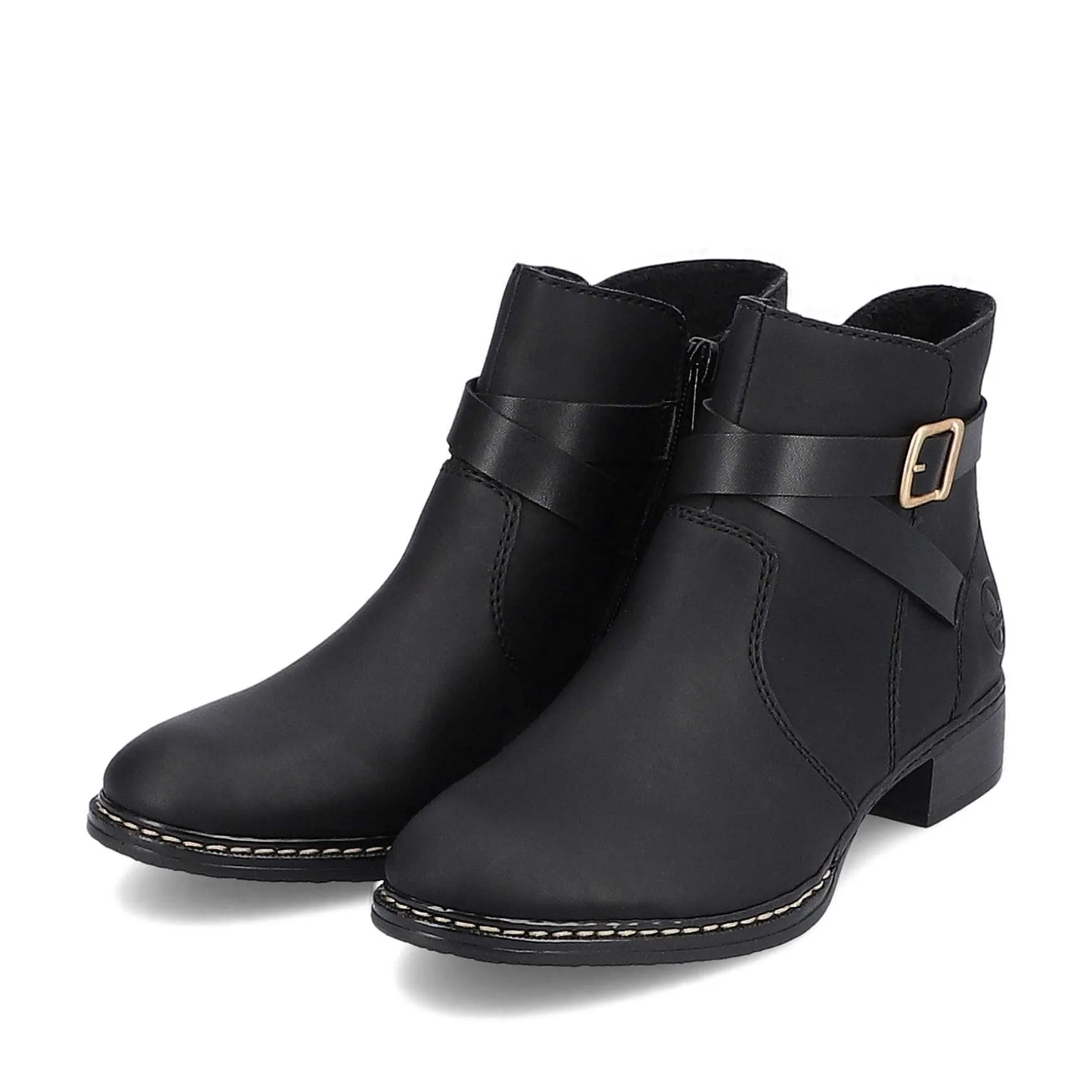 Rieker Women'S Ankle Boots Jet Black