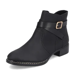 Rieker Women'S Ankle Boots Jet Black