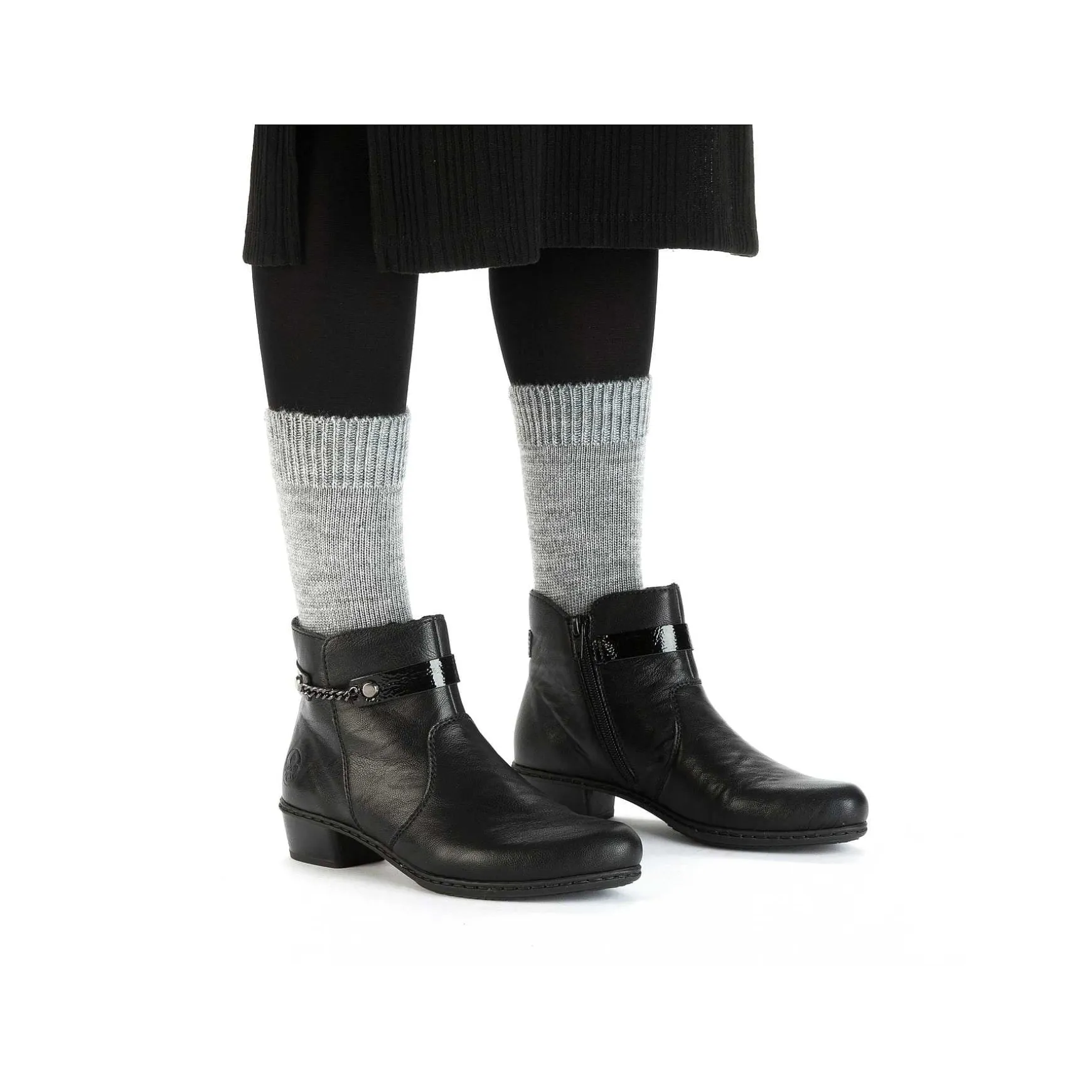 Rieker Women'S Ankle Boots Jet Black