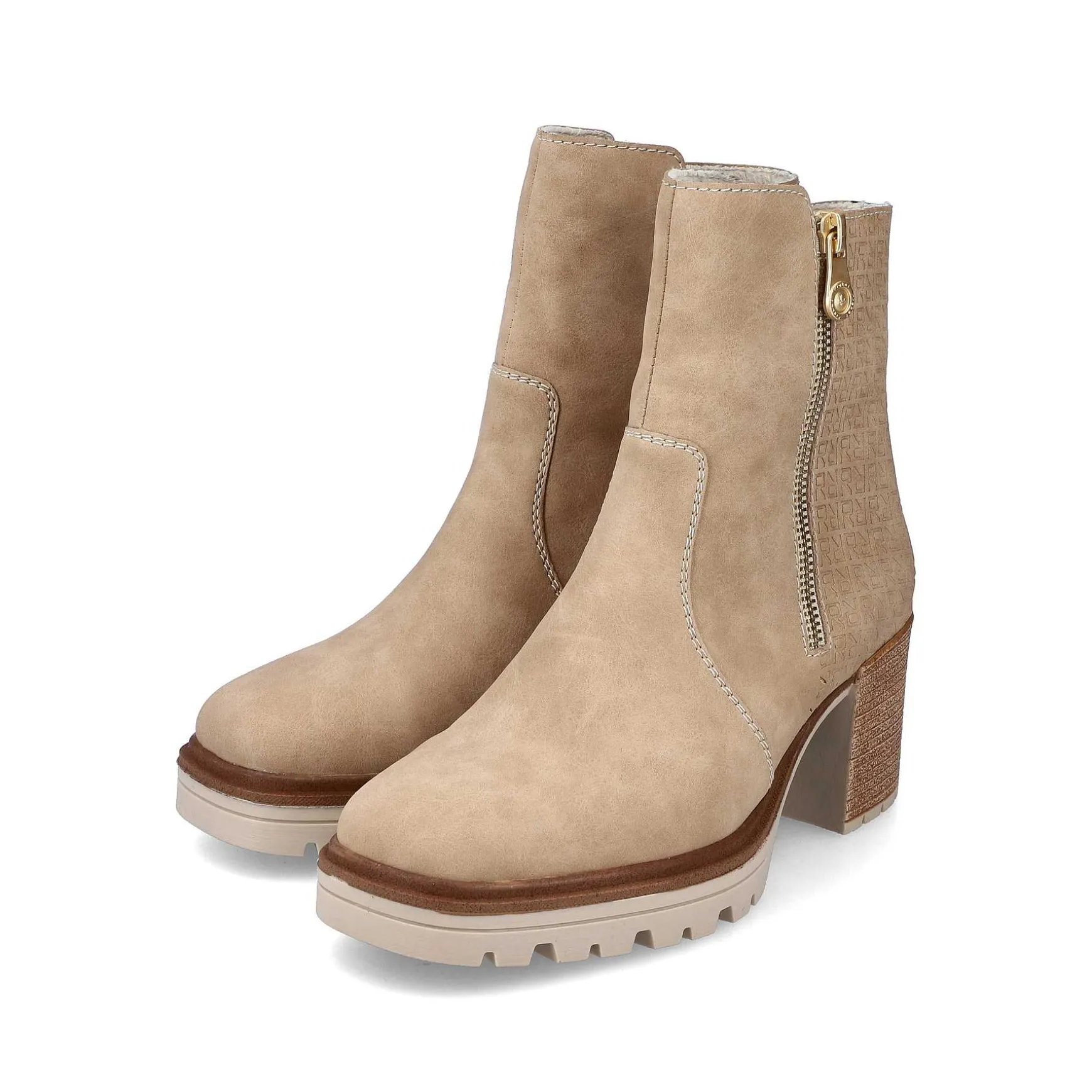 Rieker Women'S Ankle Boots Sand Beige