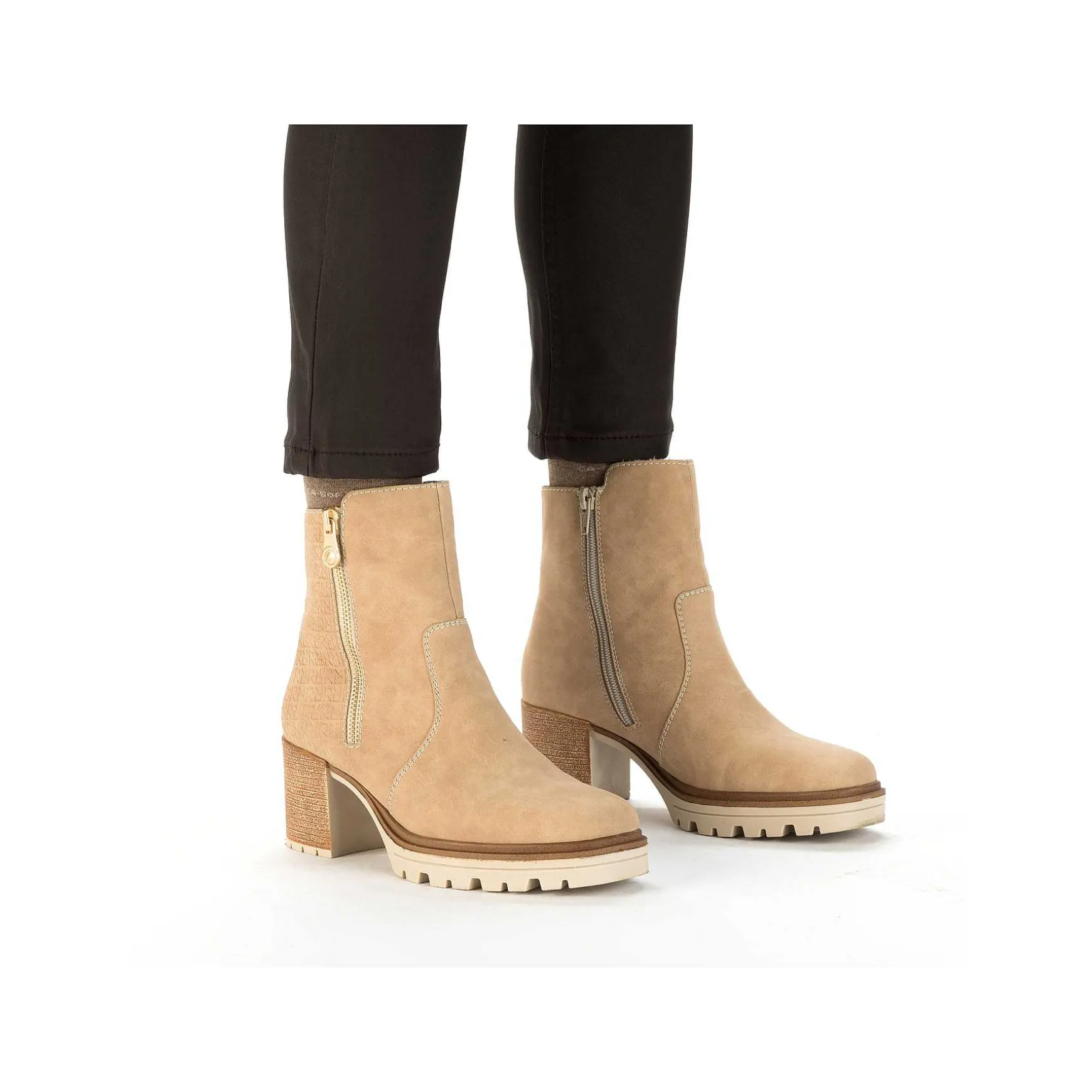 Rieker Women'S Ankle Boots Sand Beige