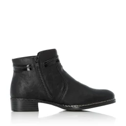 Rieker Women'S Ankle Boots Graphite Black