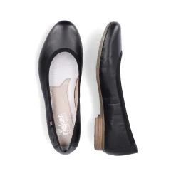 Rieker Women'S Ballerinas Glossy Black