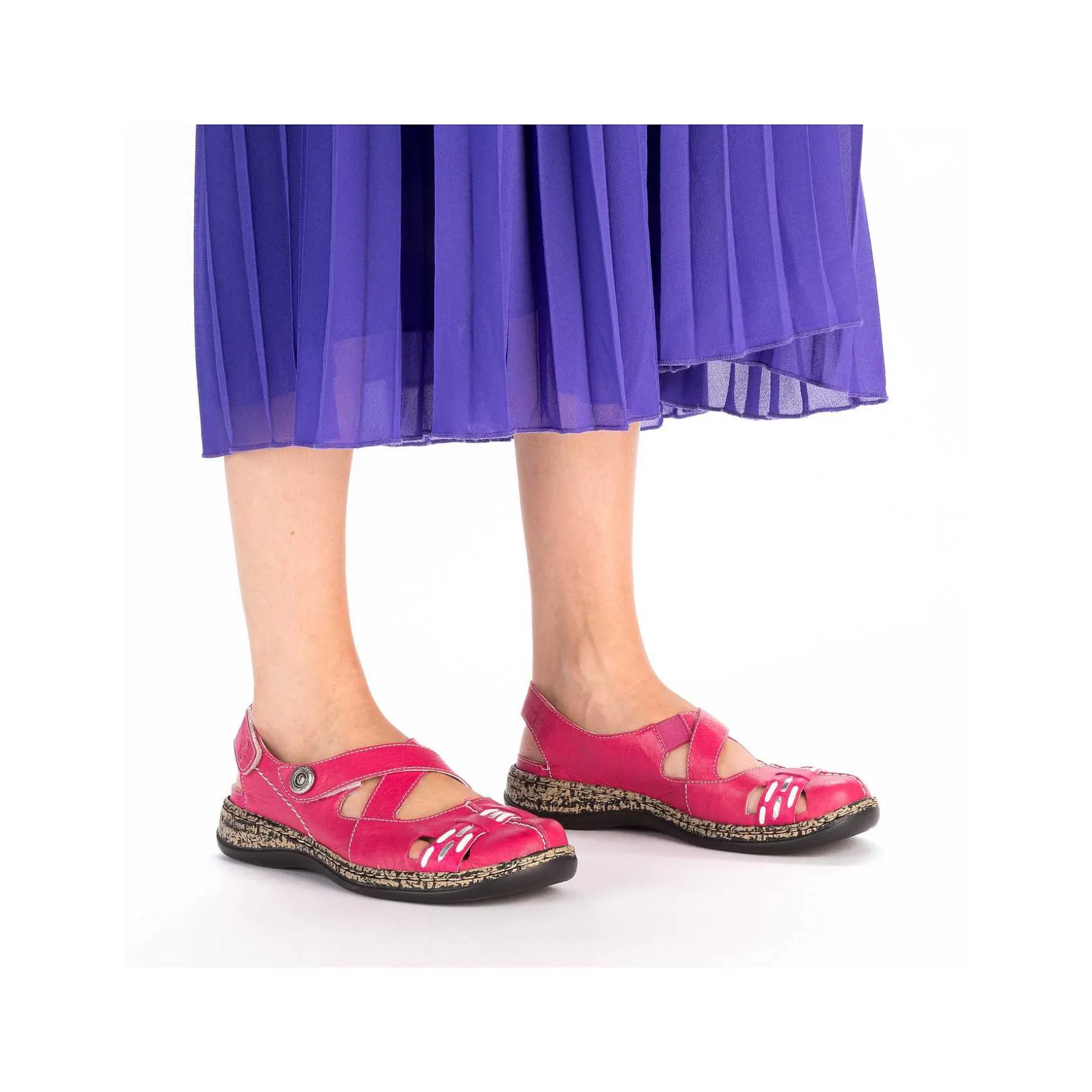 Rieker Women'S Ballerinas Red Pink