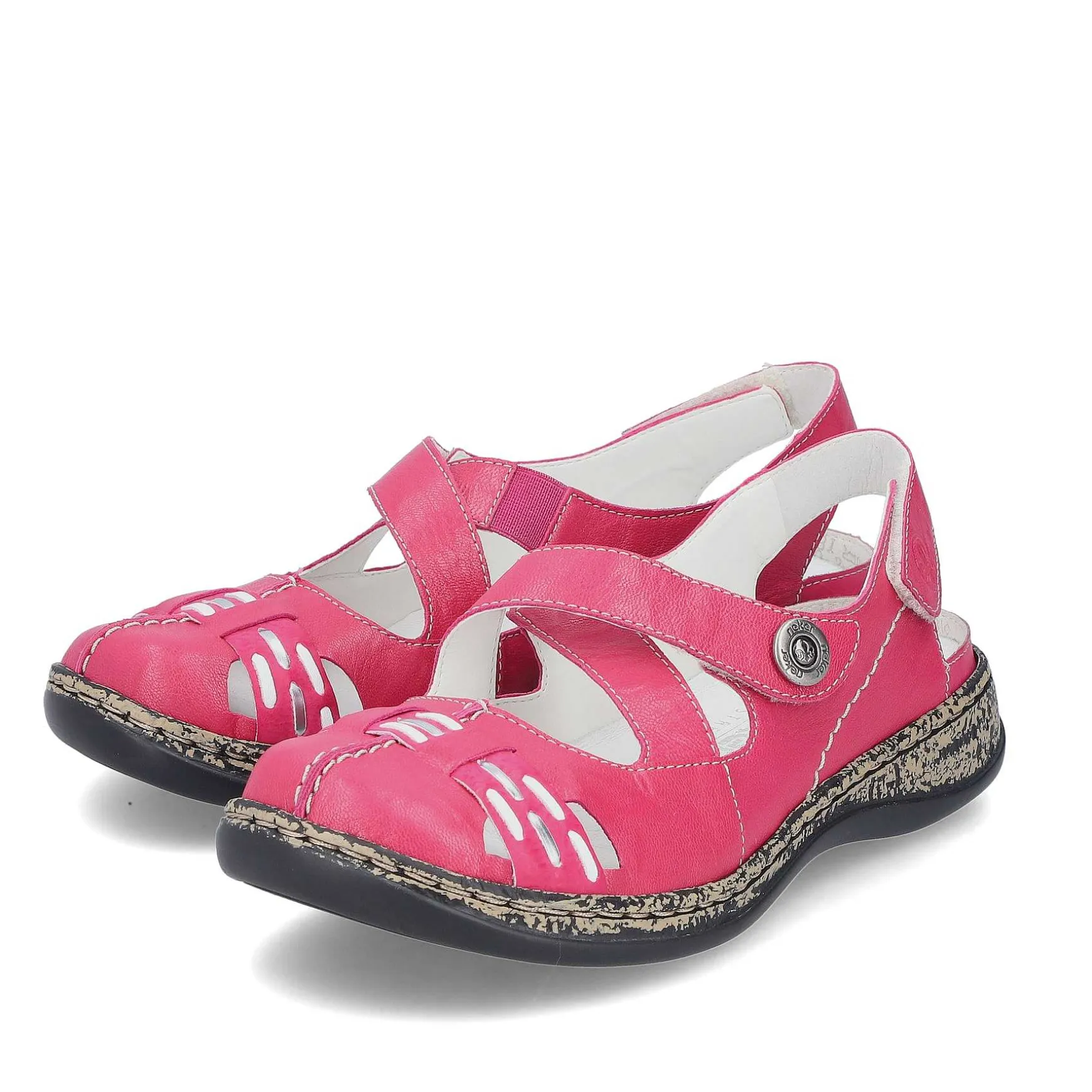 Rieker Women'S Ballerinas Red Pink