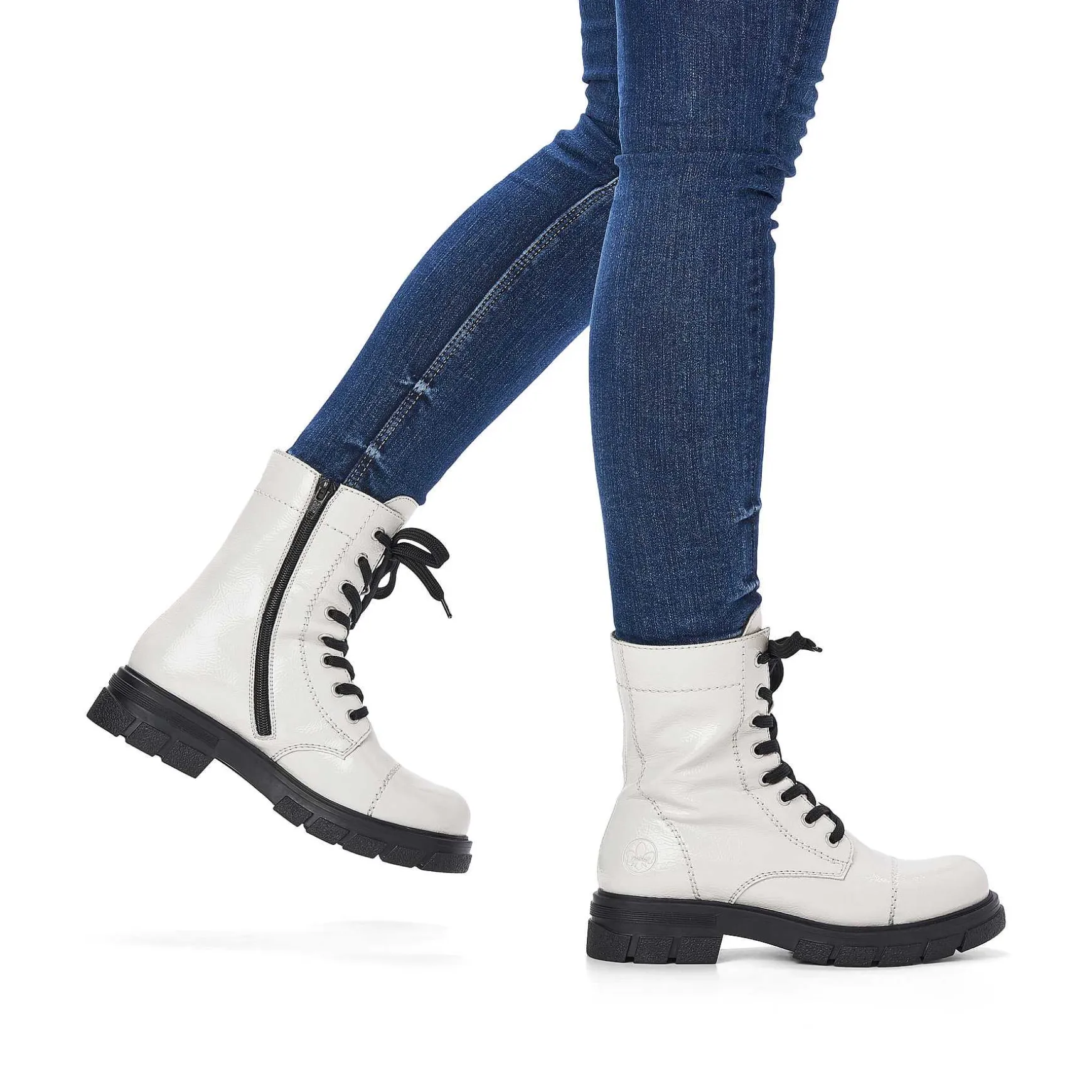 Rieker Women'S Biker Boots Pure White