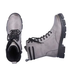 Rieker Women'S Biker Boots Granite Gray