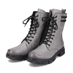 Rieker Women'S Biker Boots Granite Gray