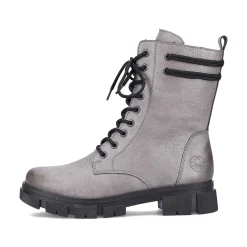 Rieker Women'S Biker Boots Granite Gray
